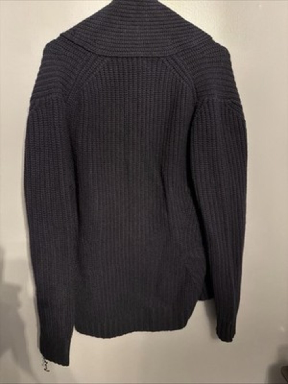 Buck Mason Men’s Medium Dark Navy Blue Herdsman Shawl Cardigan - Picture 9 of 14